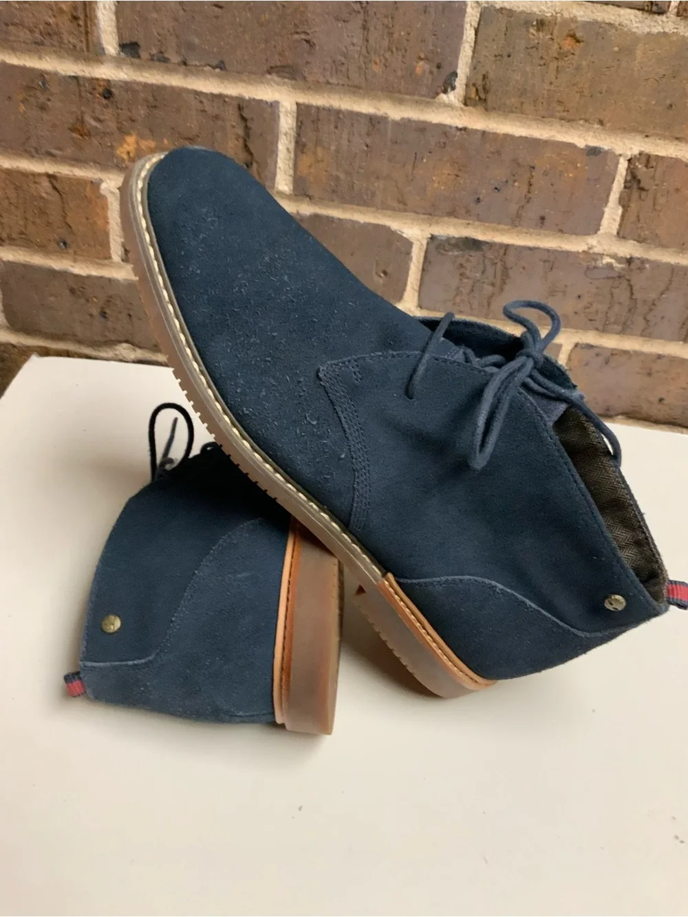 Navy Suede Chukka Boots - Stylish Lace-Up Men's Ankle Boots